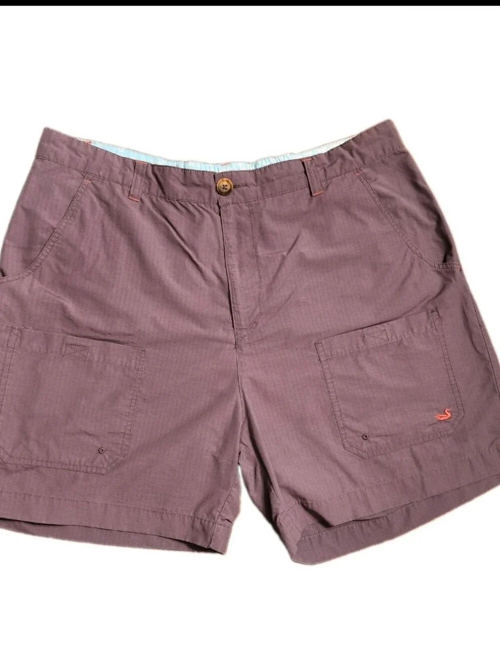Southern Marsh Tarpon Flats Fishing Shorts Men's XL Gray Microcheck Sportswear
